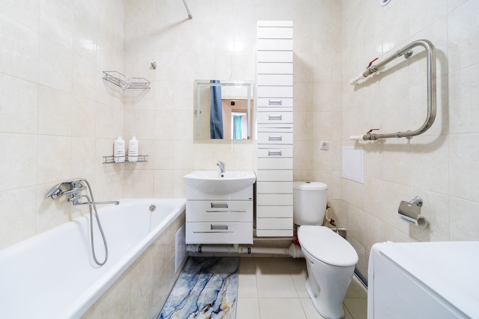 2-к квартира с просторной кухней-гостиной