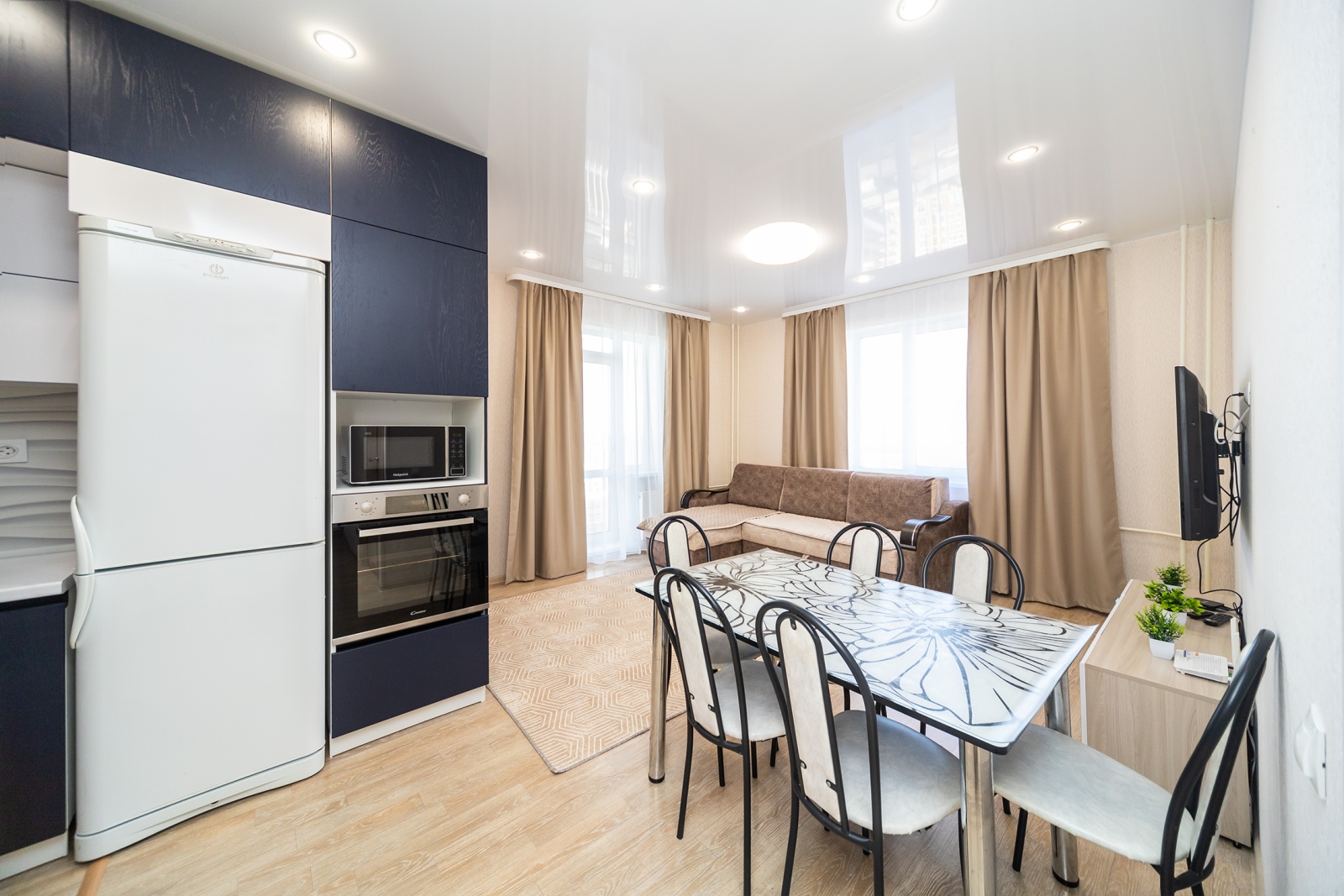 2-к квартира с просторной кухней-гостиной